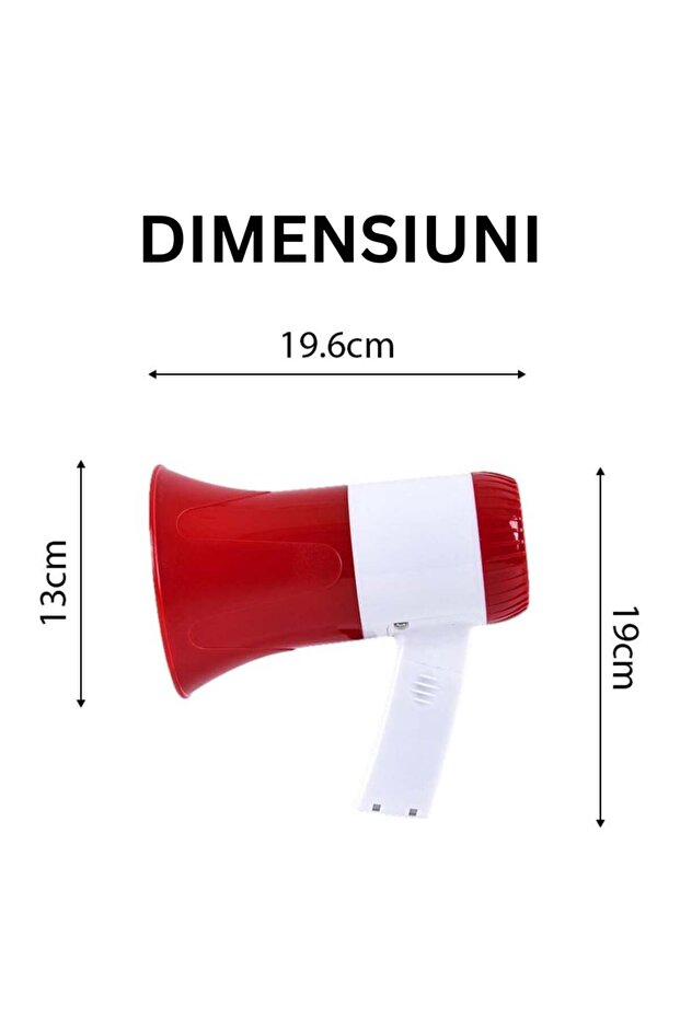 Powerful and Portable Loudspeaker Megaphone with Microphone, Recording, Battery and Bluetooth, Siren - 3