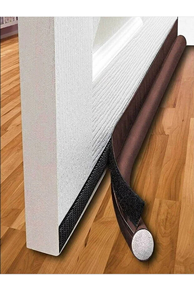 New Generation Lux under Door Velcro Anti-Wind Sponge 90 cm Brown 2 Pieces