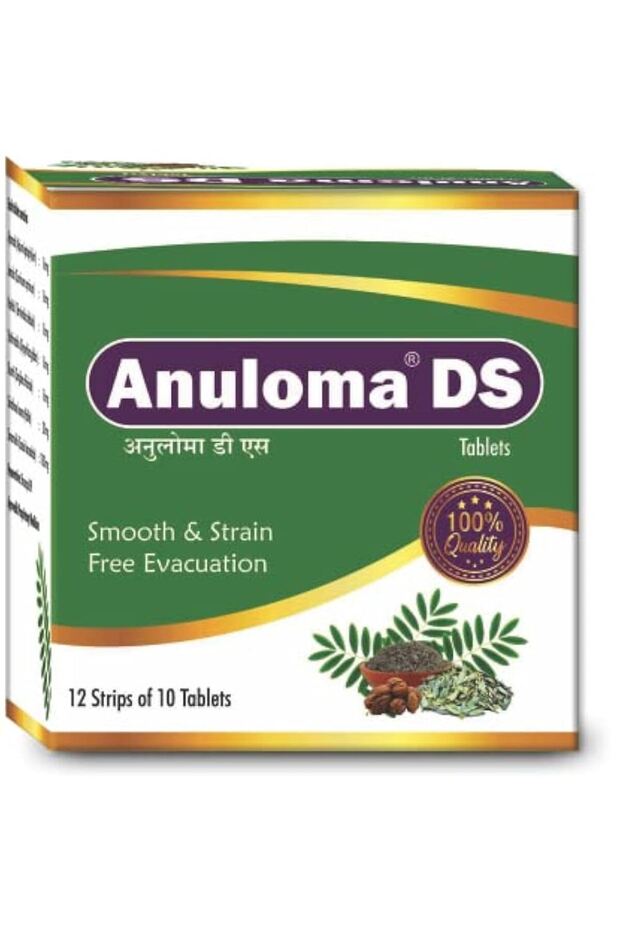 dmary Anuloma DS Tablet -120 nos for Smooth and Stain Free Evacuation