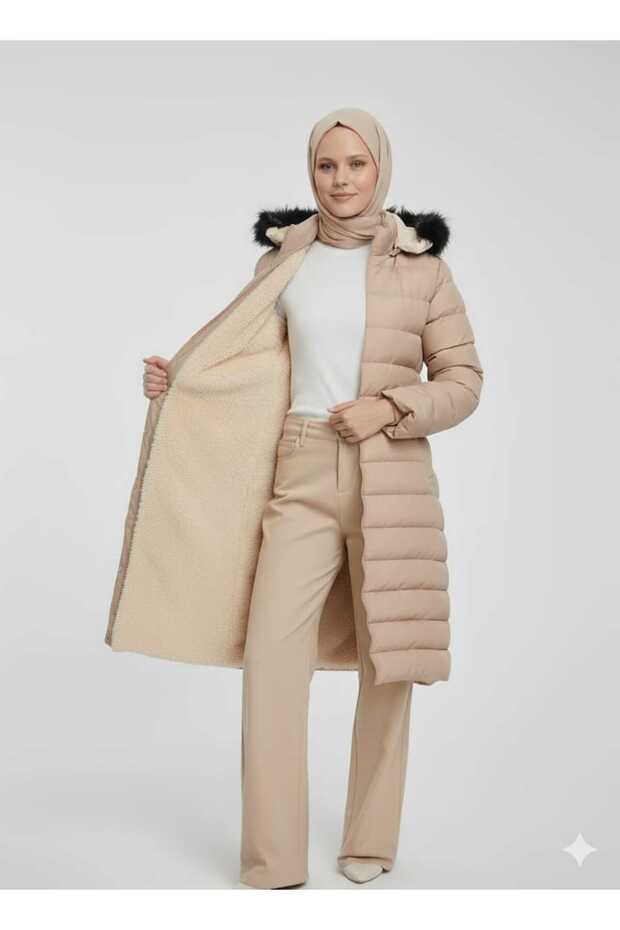 Women's Young Sport Plus Size Fully Fur-Lined Puffer Jacket