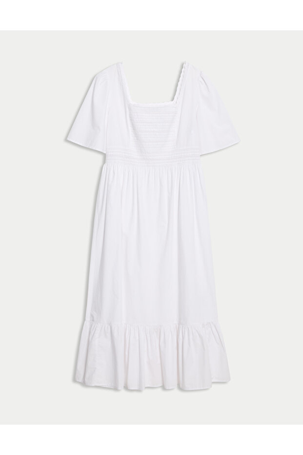 Saf Pamuklu Elbise - 1