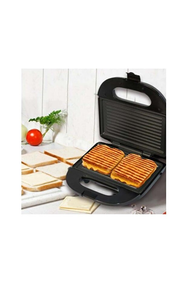 Generic Electric Sandwich Maker & Waffle Iron – Versatile Grilling Plate Toaster