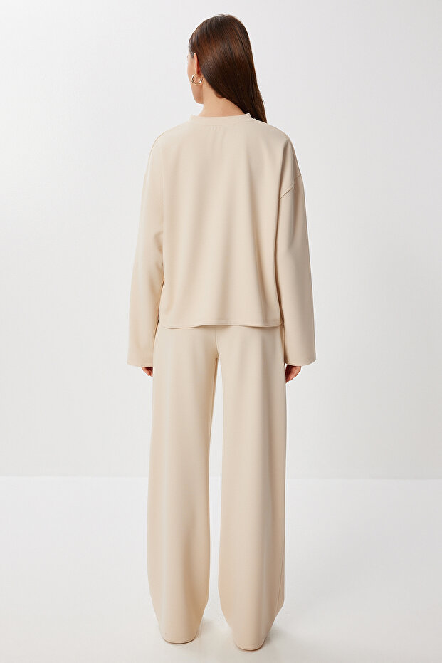 Basic Alt-Üst Örme Takım LCR0102 KREM - 8