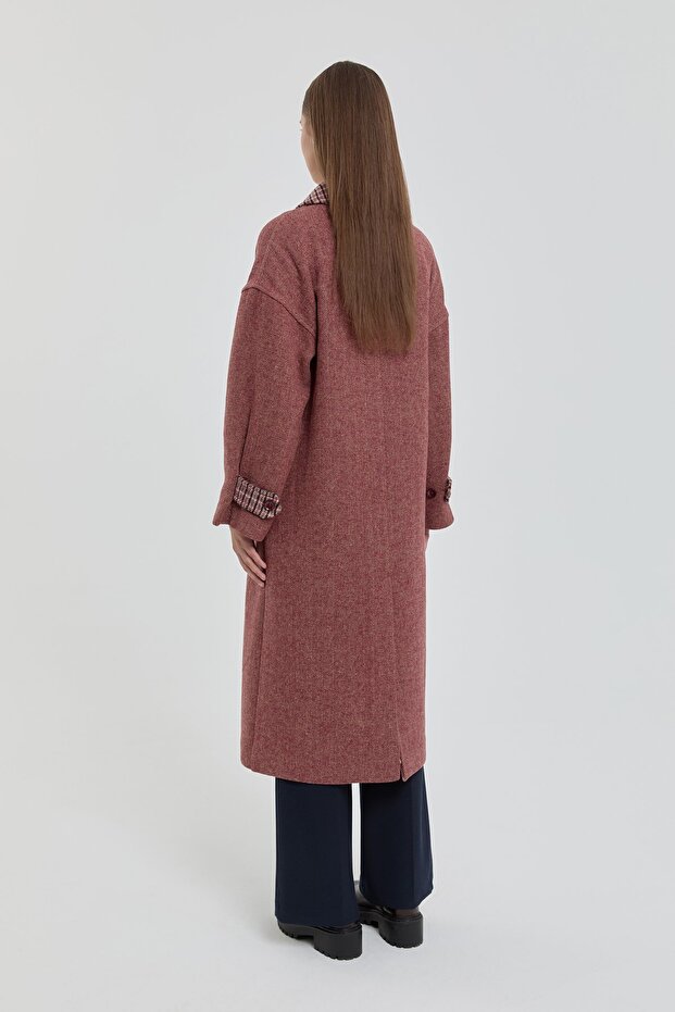 Oversize Kaban Bordo - 6