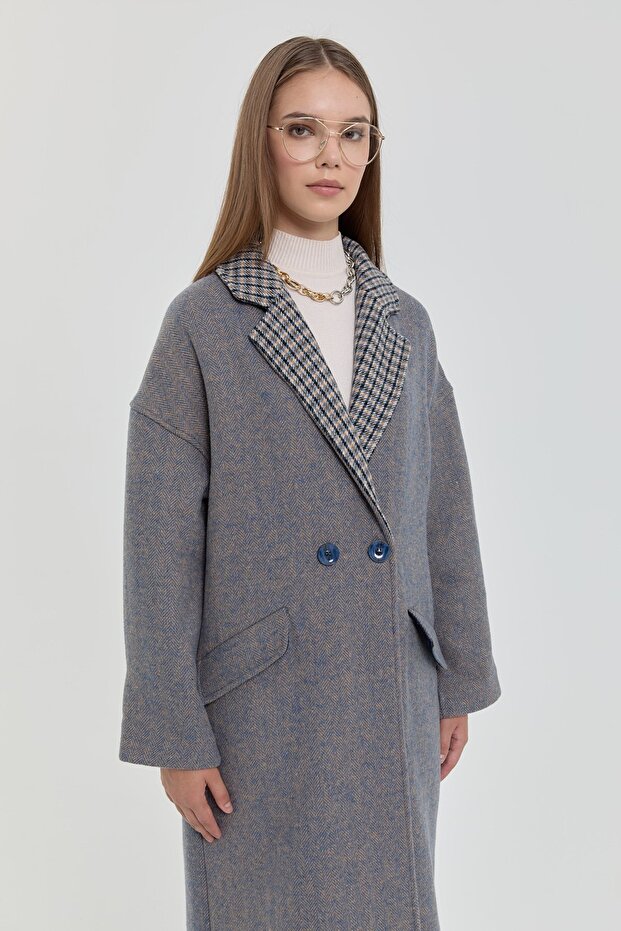 Oversize Kaban İndigo - 3