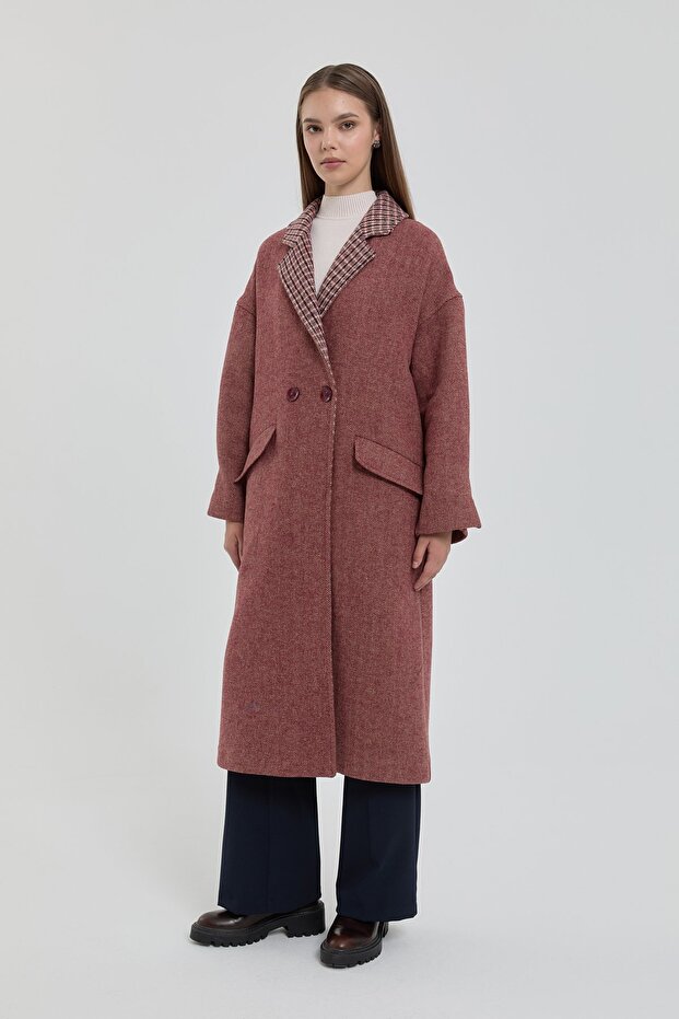 Oversize Kaban Bordo - 3