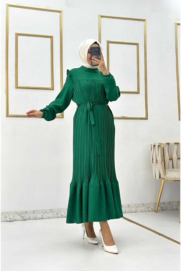 PİLİSELİ SOFİA ELBİSE - 1