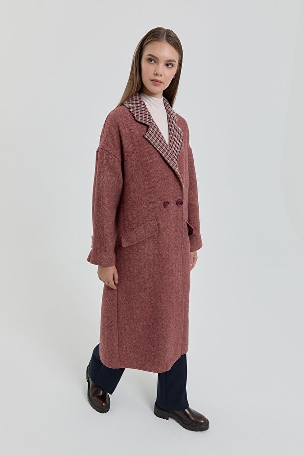 Oversize Kaban Bordo - 4