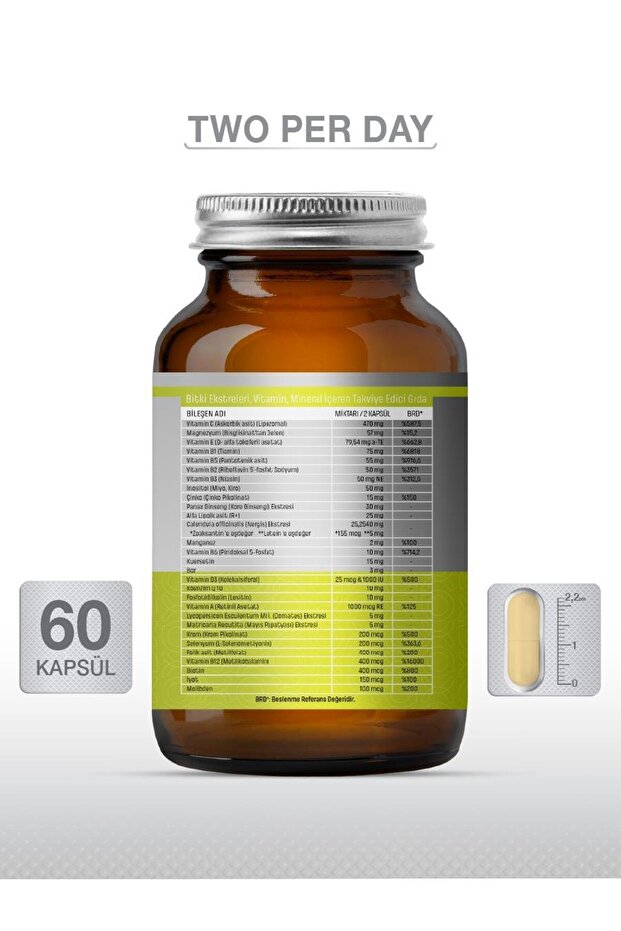 2PD MULTİVİTAMİN 60 KAPSÜL - 3