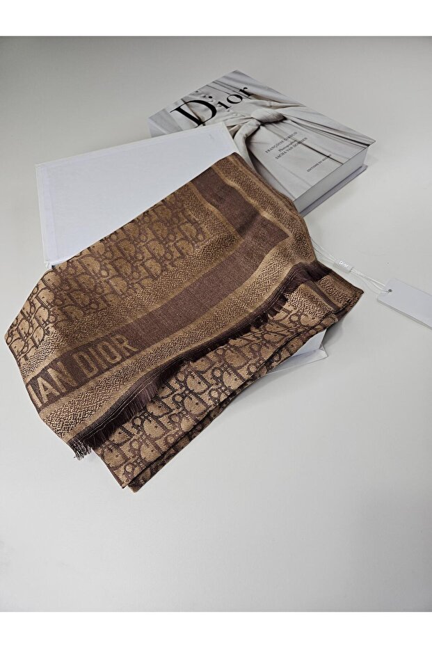 CD Desen A Kalite Kaşmir İpek Şal Silk Scrafs Shawl Hijab - 5