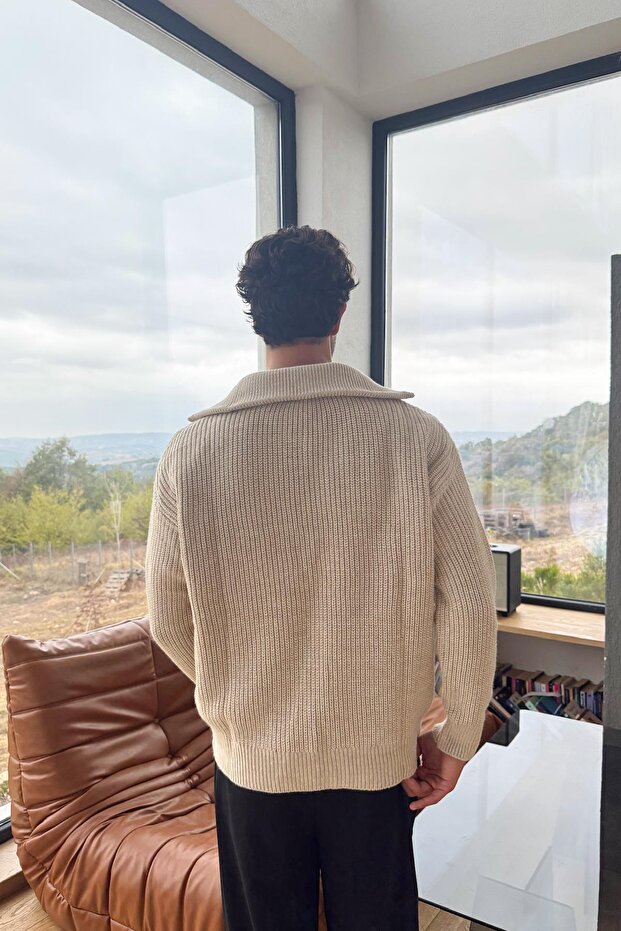 Basic Zip Kazak Bej - 2