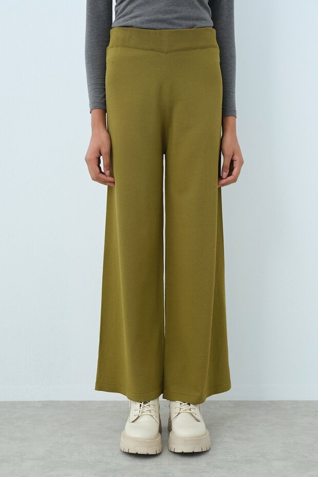 Rayon Bol Pantolon Olive - 1