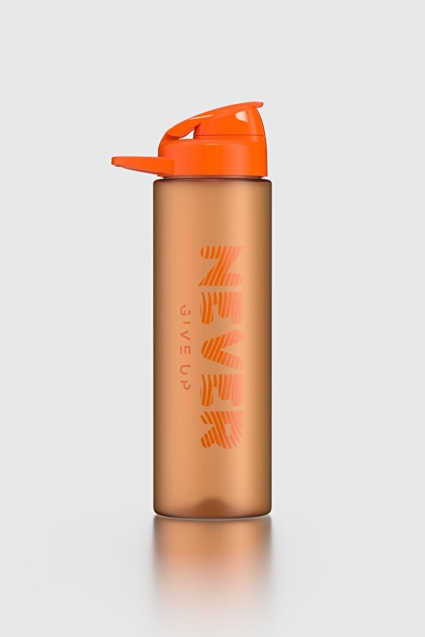 Lidya 630 ml Matte Tritan Bottle with Text Pattern 912118 Orange - 1