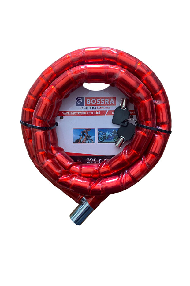 22mm 150cm Super-Steel Spring Motor-Bike Lock 1.Klt
