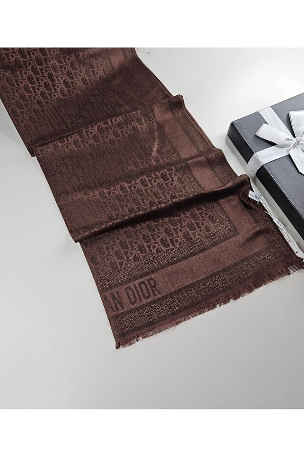 CD Desen A Kalite Kaşmir İpek Şal Silk Scrafs Shawl Hijab - 2