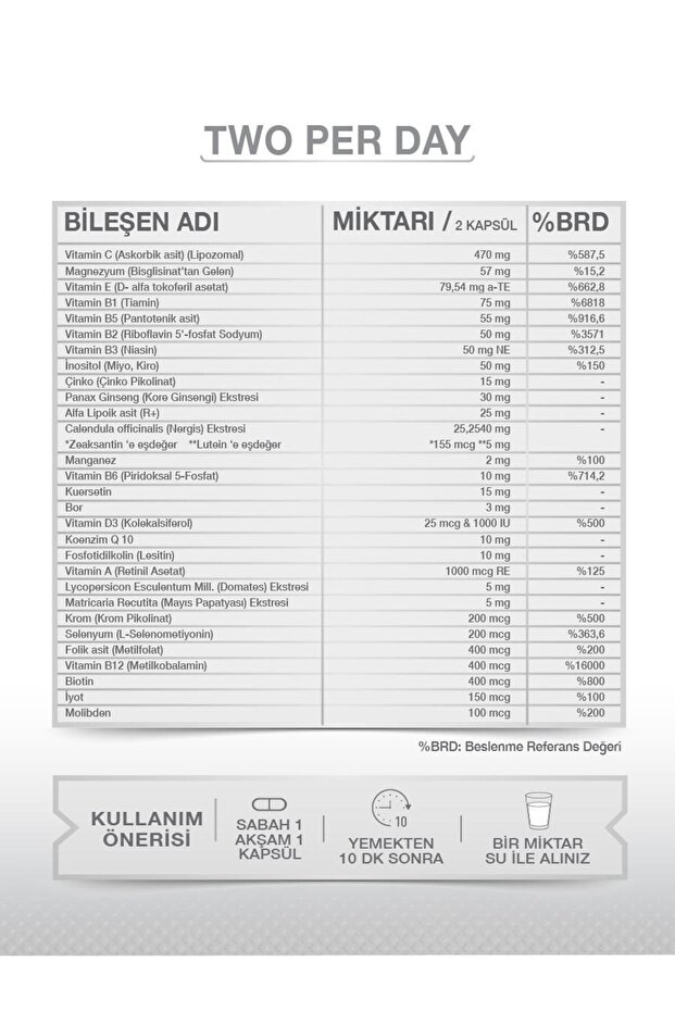 2PD MULTİVİTAMİN 60 KAPSÜL - 4