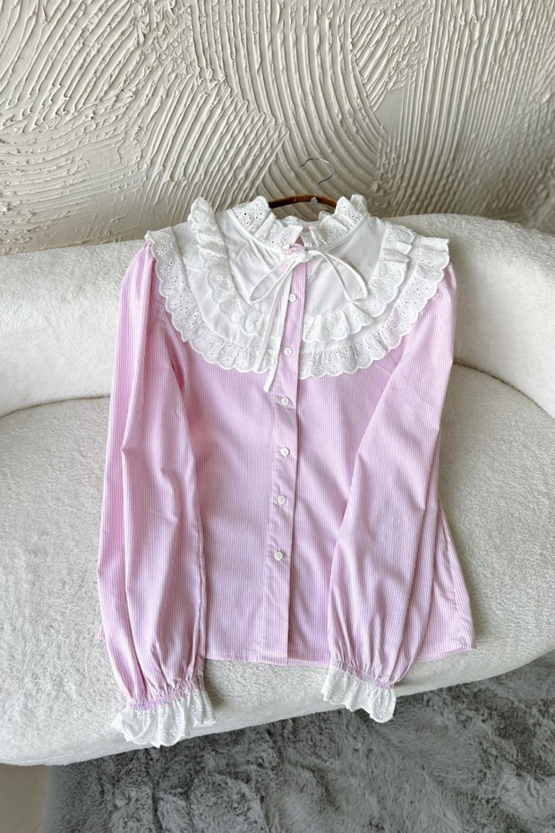 Michel Pembe Gömlek - 4