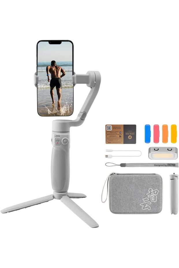 Smooth Q4 Combo Gimbal Stabilizer, Handheld 3-Axis Gimbal for Smartphone - 1