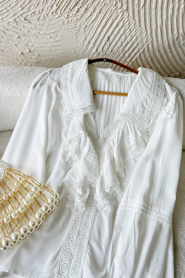 Jotham Beyaz Bluz - 2