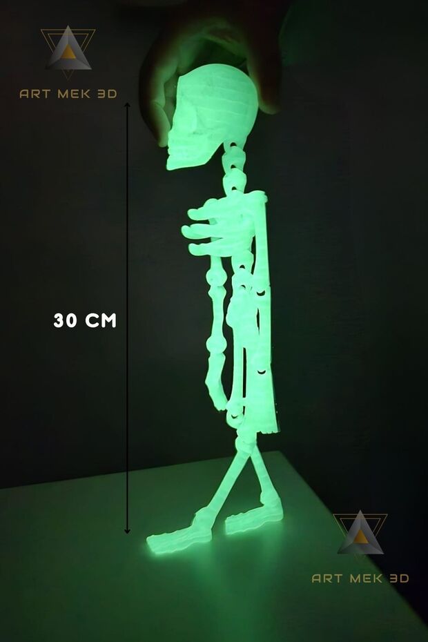 FOSFORLU İSKELET FİGÜR OYUNCAK 30 CM - 1