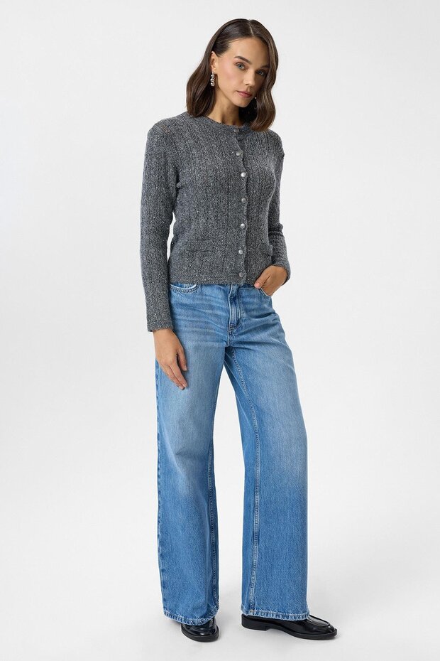 Pullu Örgü Hırka - 7