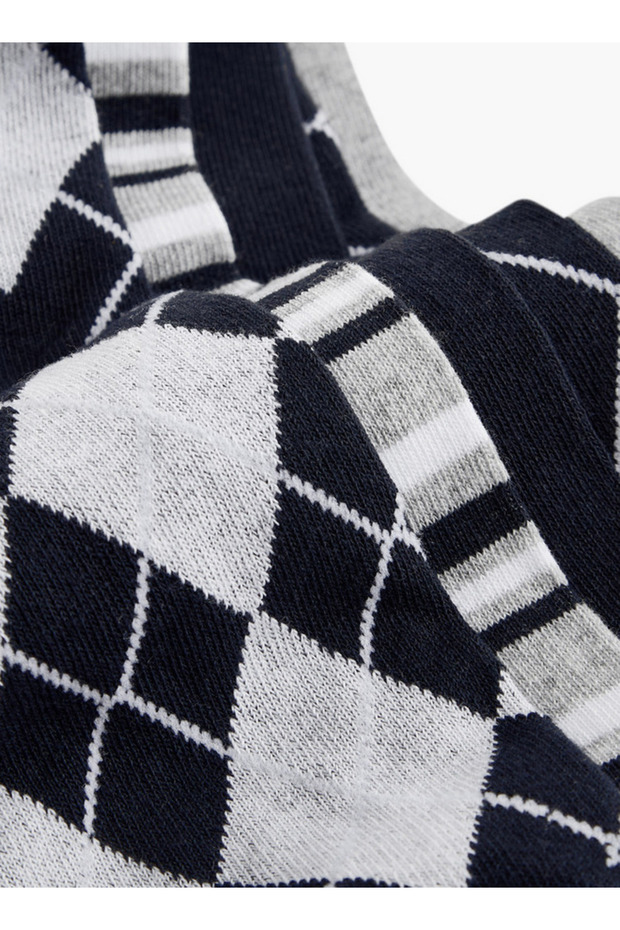 Men's Socks with Print - Set of 5 - 4