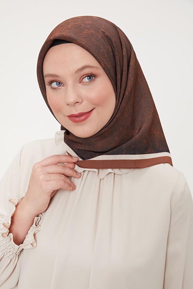 Kiremit Ebruli Aura Eşarp - 2