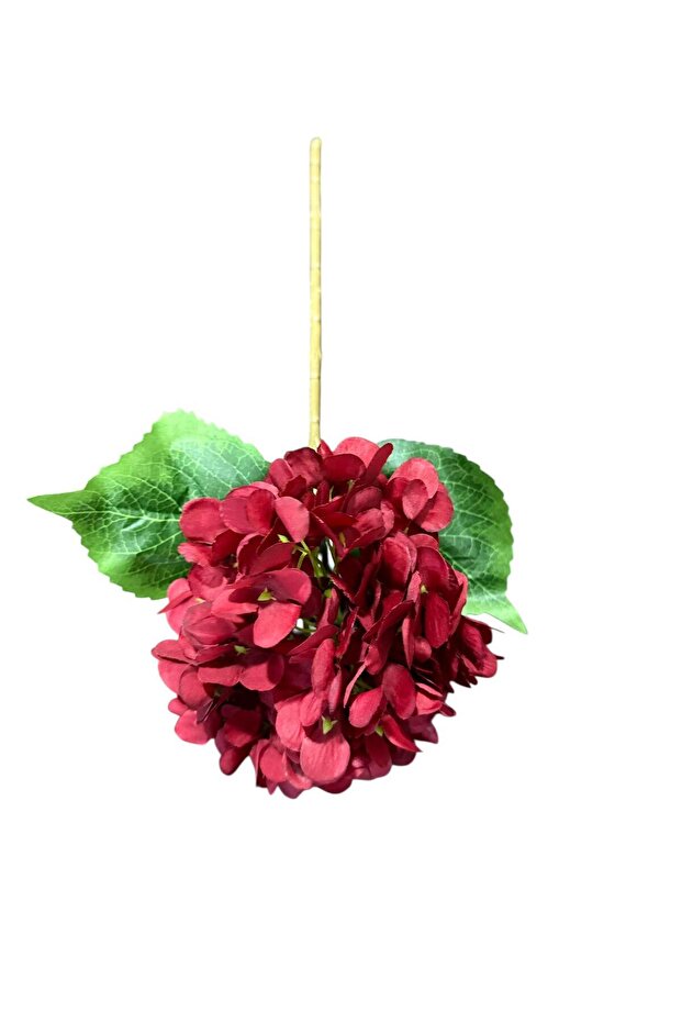 Yapay Çiçek Tek Dal Ortanca Dalı 50 cm Kırmızı - 3