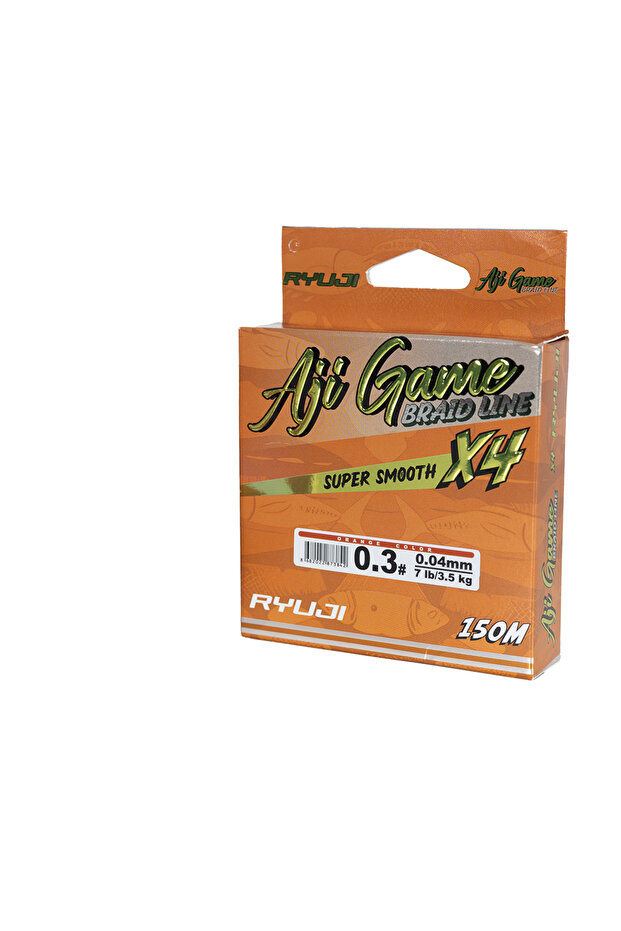 AJI GAME 4X, 0.02MM 150M, ORANGE IP MISINA - 1