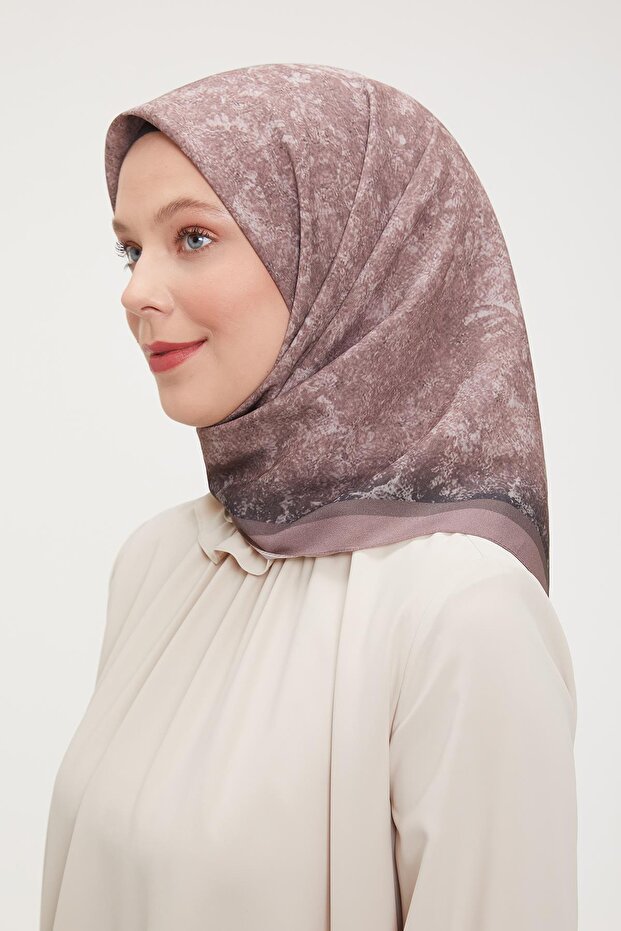 Menekşe Ebruli Aura Eşarp - 3