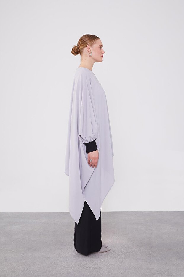 Gray Bat Sleeve Double Set - 3