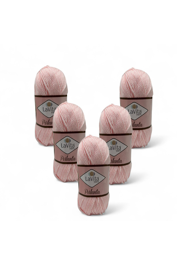 Diamond Hand Knitting Yarn 100% Acrylic 500Gr 5 Pcs (4133 Light Pink)