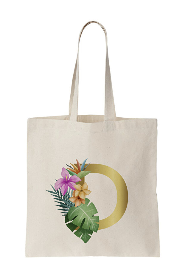 Eco-Friendly Letter Tote Bag - Shopping, School, and Everyday Use