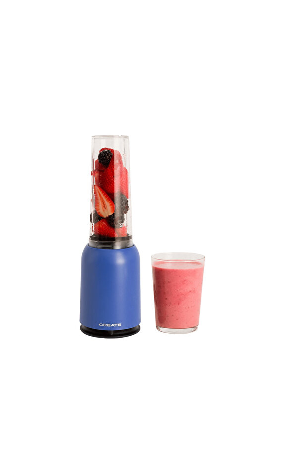 Blender with portable container, CREATE, Moi Studio, blue - 1