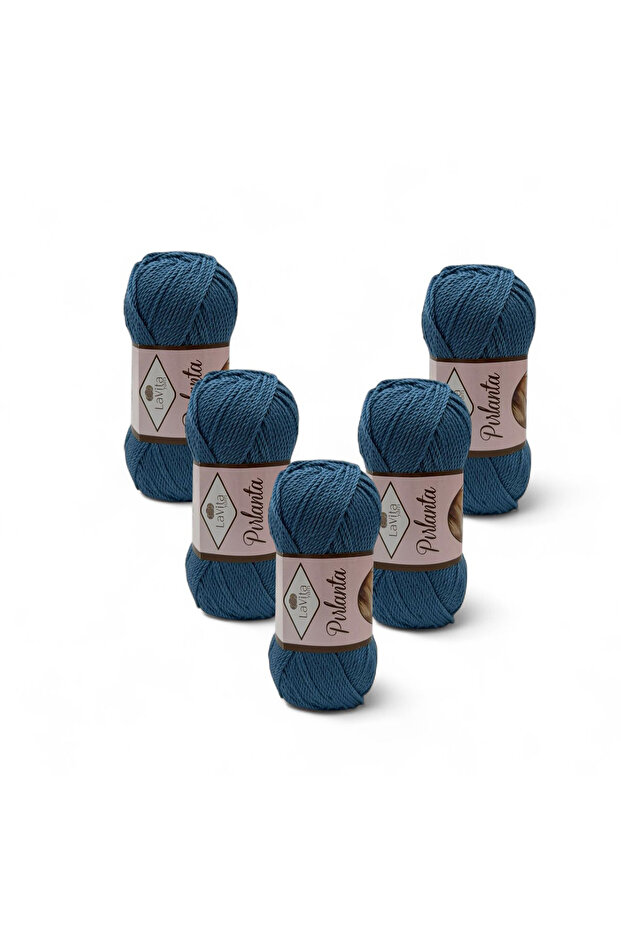 Diamond Hand Knitting Yarn 100% Acrylic 500Gr 5 Pcs (9767 Blue)