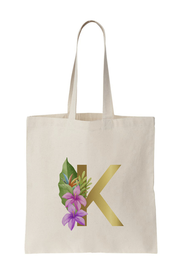Eco-Friendly Letter Tote Bag - Shopping, School, and Everyday Use