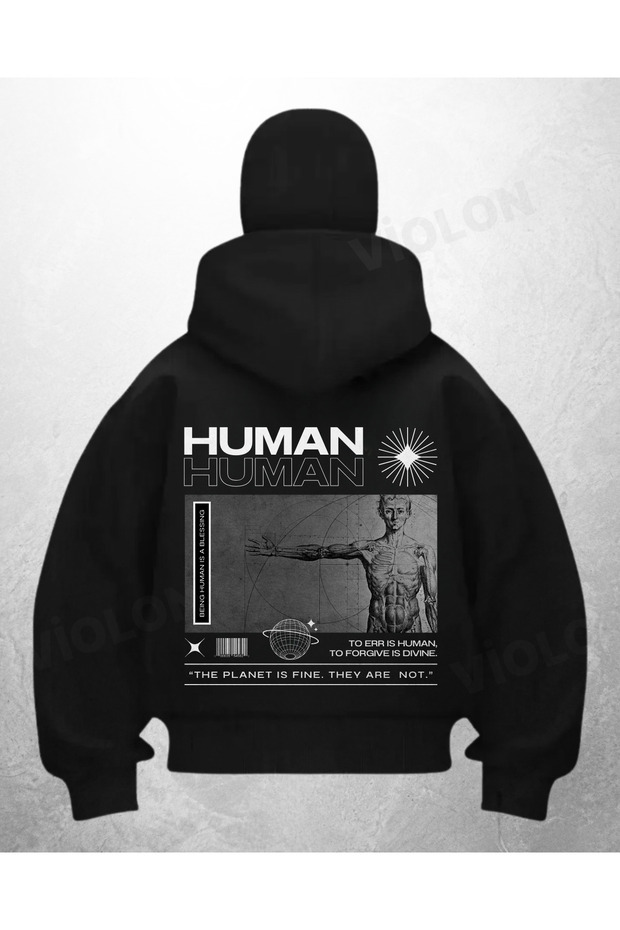 سترة كارديجان سوداء مطبوعة على شكل قناع ثلج الساموراي من Human Human