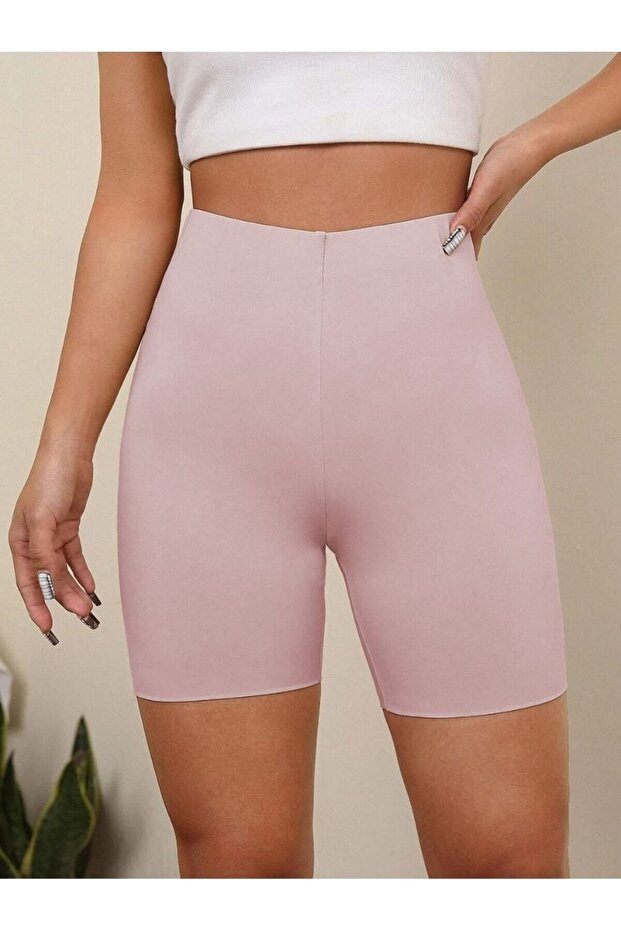 Porfy Model Esnek Şort Açık Pembe Renk 093 - 1