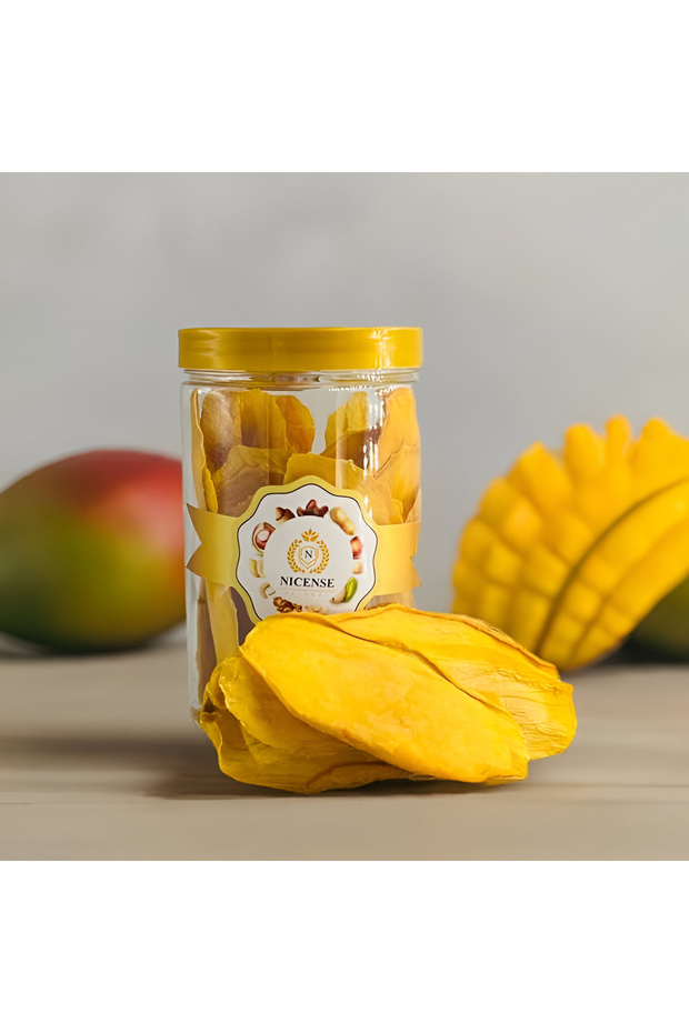 Naturally Dried Mango Slices – 100g Jar | No Added Sugar | Healthy Tropical Snack | Rich in Fiber