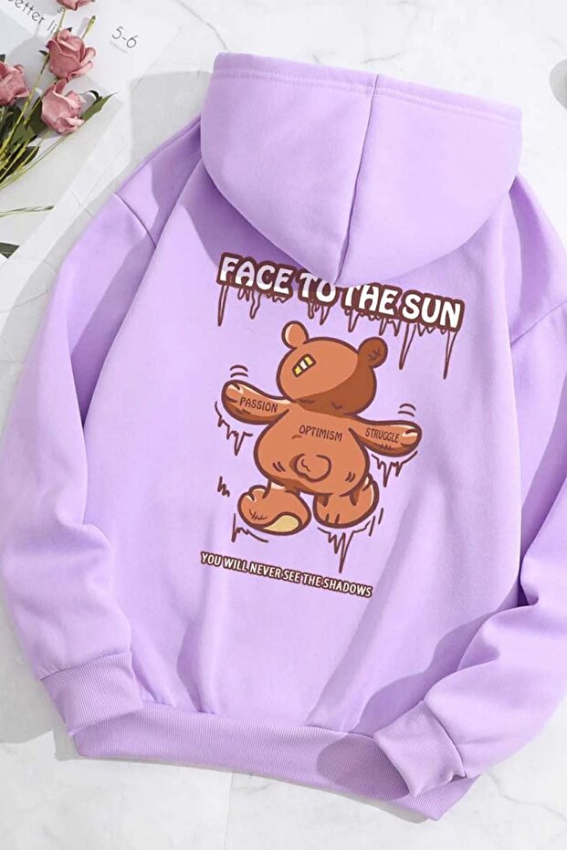 Unisex Face To The Sun Printed Sweatshirt