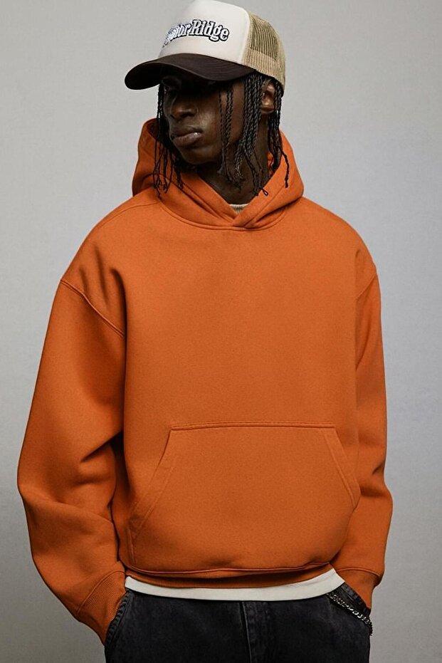 3-Ply Combed Cotton Printed Unisex Hooded Sweatshirt