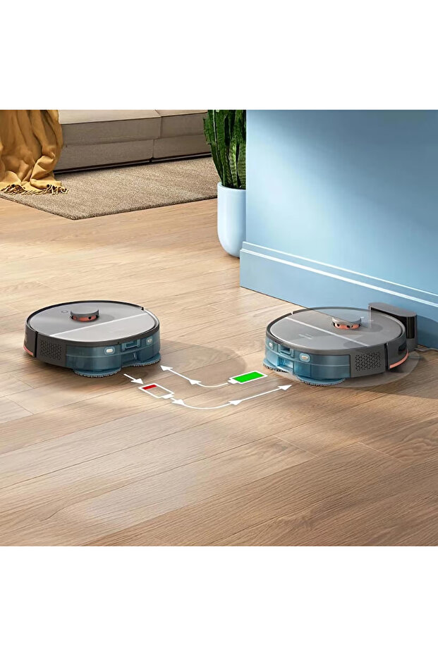 HomeRun 5000 Serisi XU5000/10 Siyah Akıllı Robot Süpürge - 4