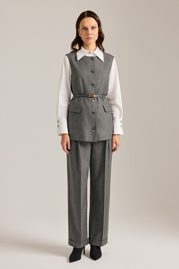 Klasik Dokuma Pantolon - 1