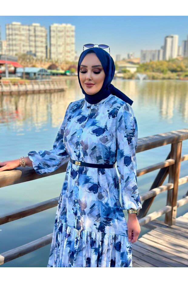 Semtember Elbise Bej - 2