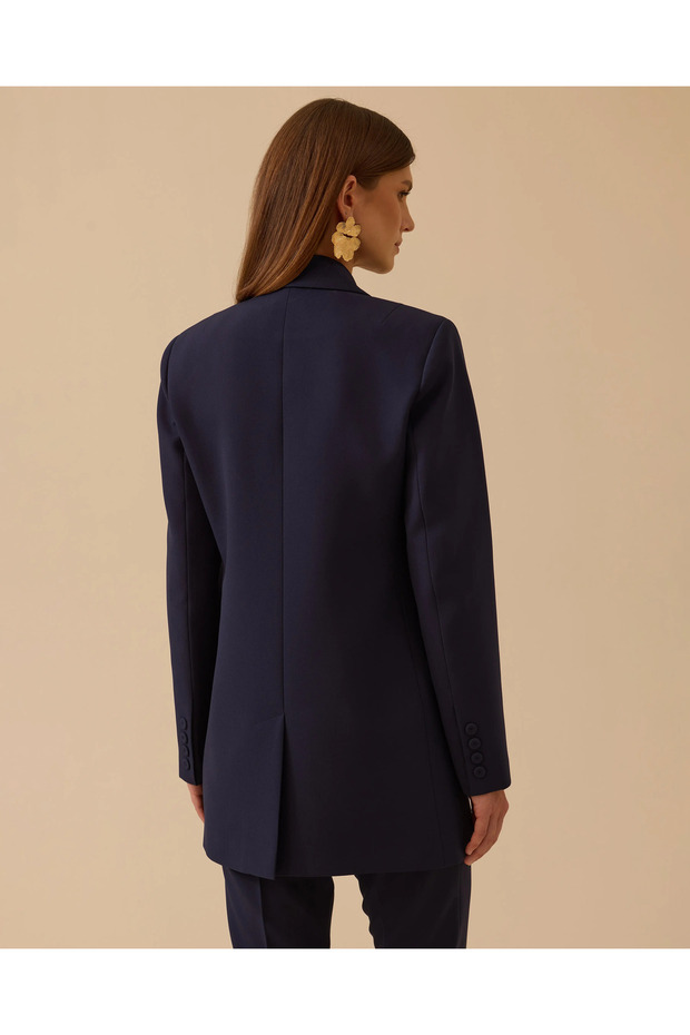 YENİ KADIN düğmeli klasik ceket 10002521110035 - 3