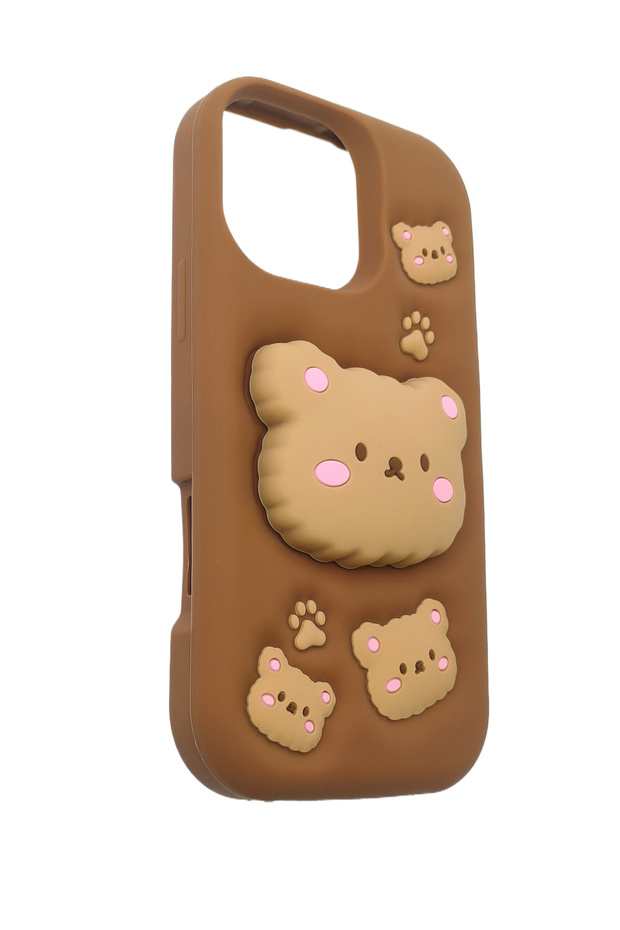 iPhone 15 Pro Compatible Phone Case with Stand and Pop Socket for Easy Grip - 3