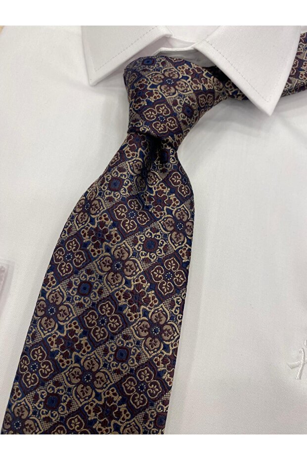 DOKUMA DESENLİ KUMAŞ KRAVAT - 1