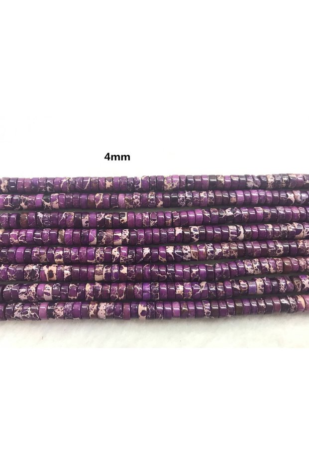 Original Natural Stone a Grade Variscite Cylinder Purple 2X4 mm 1 Strand