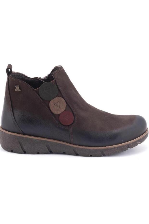 1953755K Women's Genuine Nubuck Leather Comfort Sole Boots