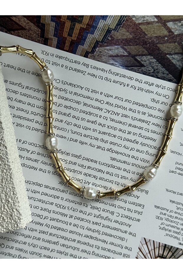 Baroque Pearl Rock Necklace